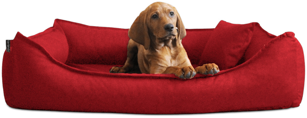 DONALD Orthopädisches Hundebett - 04 Dunkelrot, 120x85cm