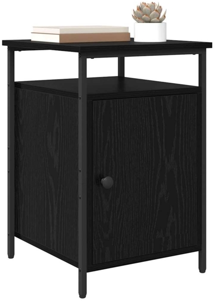 vidaXL Nachttisch Schwarz Eichen-Optik 40 x 42 x 60cm Holzwerkstoff 881810 Bild 2