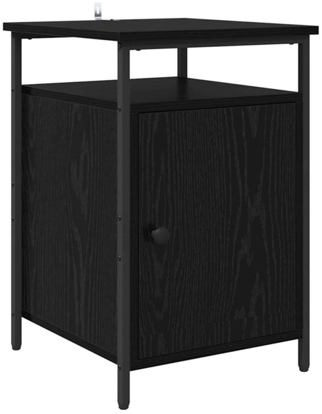 vidaXL Nachttisch Schwarz Eichen-Optik 40 x 42 x 60cm Holzwerkstoff 881810 Bild 1
