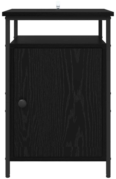 vidaXL Nachttisch Schwarz Eichen-Optik 40 x 42 x 60cm Holzwerkstoff 881810 Bild 5