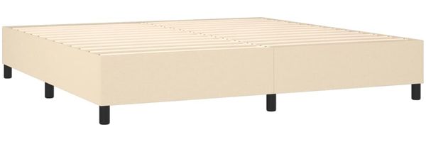 Boxspringbett Creme 200x200 cm Stoff [3120891] Bild 4
