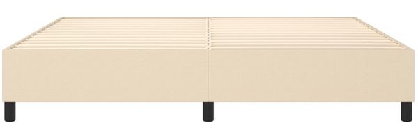 Boxspringbett Creme 200x200 cm Stoff [3120891] Bild 5