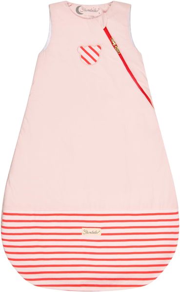 Sterntaler Schlafsack Familie Bär mit Stickerei, Hydrocool Futter, Wattierung und praktischem Zwei-Wege-Reißverschluss, in rosa, 1,50 TOG, Größe 100