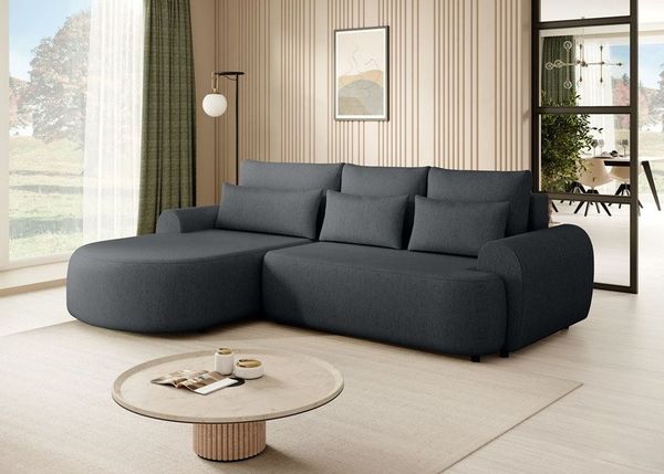 Beautysofa Ecksofa OLIVIO, mit Bettkasten Bretie:266 cm, Ecke gepolstert beige, mit Relaxfunktion
