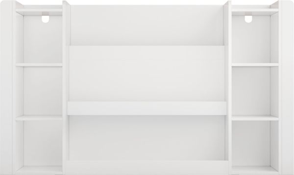 Merax Kinderregal, Bilderbuchregal mit Stauraum, Kinderschrank & Kinderbuchregal, Holzmöbel für Kinderzimmer, Weiß, 140 x 30 x 95 cm Bild 6