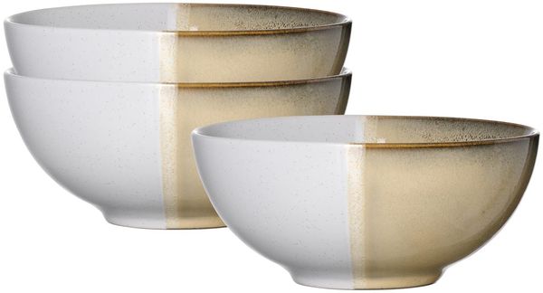 Ritzenhoff & Breker Tonala Poke Bowlschale ø 17,5 cm 3er Set - Beige