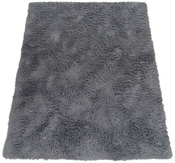 Paco Home Hochflor-Teppich Silky 591, rechteckig, Höhe: 37 mm, Uni-Farben, besonders weich und kuschelig