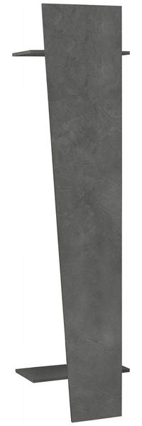 Dmora Eingangsmöbel Allinko, Moderner Multifunktionseingang, Mehrzweckschrank für die Eingangshalle, 100 % Made in Italy, 50 x 30 x 200 cm, Schiefer,