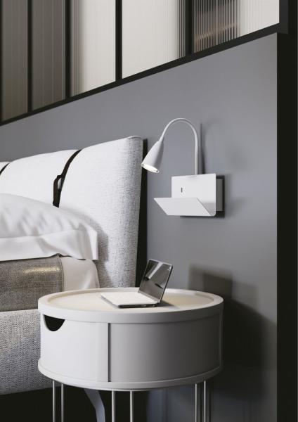 Luce Design Gulp AP BCO Wandleuchte 1-flammig ECO Light weiß Bild 2