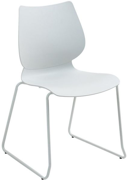 TPFLiving Stuhl Navora (Stapelstuhl für den Innen- und Außenbereich geeignet, 1 St), Maße (TxBxH): 50 x 47 x 86cm - Farbe: weiß