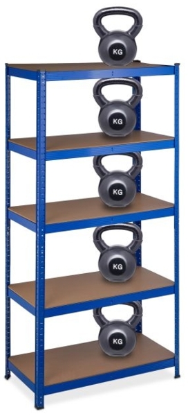 2 x Schwerlastregal blau