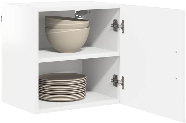 vidaXL Wandschrank PORTO Hochglanz Weiß 40 x 31 x 40 cm Holzwerkstoff 885233 Bild 3