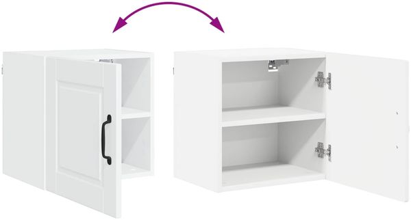 vidaXL Wandschrank PORTO Hochglanz Weiß 40 x 31 x 40 cm Holzwerkstoff 885233 Bild 11