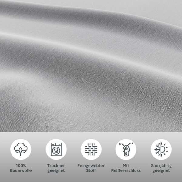 Home affaire Bettwäsche Luisa, Renforcé, 2 teilig, NEUHEIT: 100% Baumwolle, ab Gr. 135x200 cm, in zwei Qualitäten Bild 2