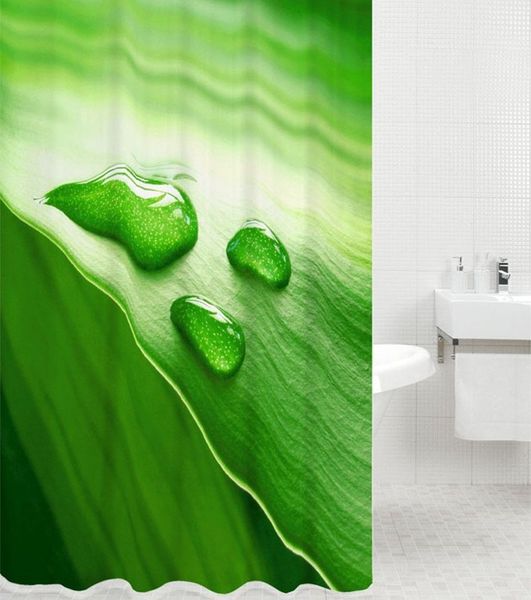 Sanilo Duschvorhang Green Leaf 180 x 200 cm, 100% wasserdicht, Anti-Schimmel-Effekt, hochwertige Qualität