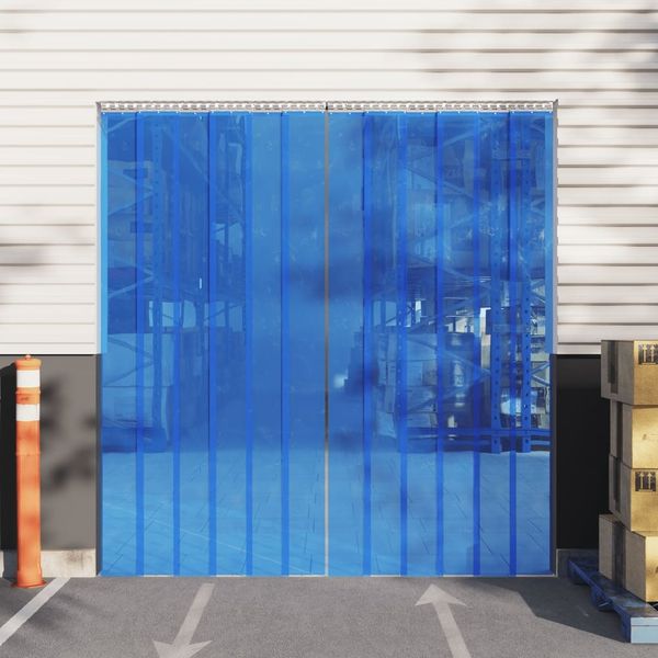vidaXL Türvorhang Blau 200x1,6 mm 50 m PVC 153872