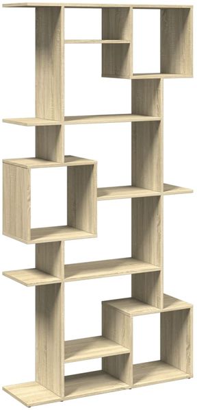 Bücherregal | Standregal Sonoma-Eiche 92x29x188 cm Holzwerkstoff