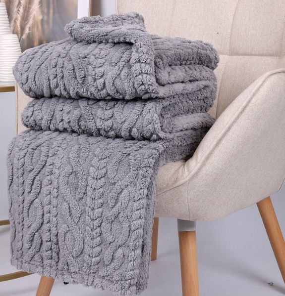 Wohndecke Kuscheldecke BOZEN Ornament Flauschig XXL Größe 150x200 cm, Betz, Wohndecke XXL Warm Sofadecke Decke Couch Fleecedecke