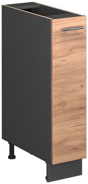 Apothekerschrank Fame-Line Goldkraft Eiche/Anthrazit 20 cm, AP Eiche Vicco