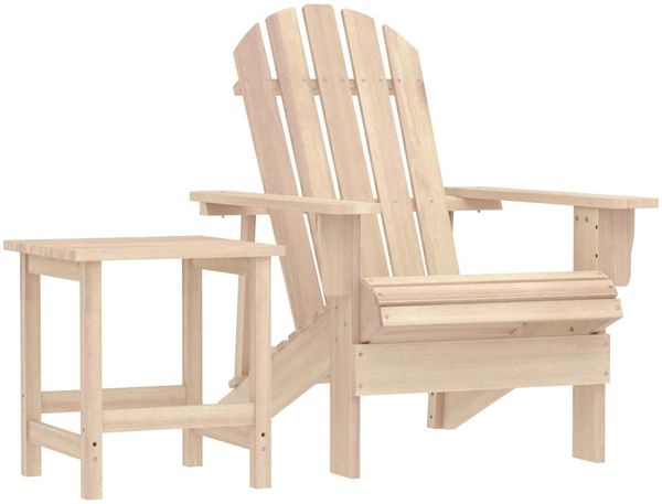vidaXL Adirondack-Gartenstuhl mit Tisch Massivholz Tanne 315922