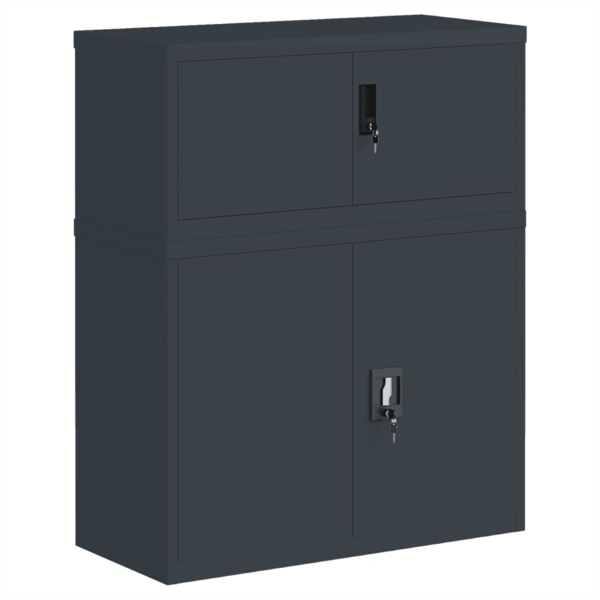 vidaXL Aktenschrank Anthrazit 90x40x110 cm Stahl 3188328