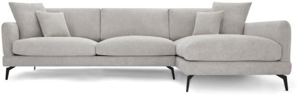 3-Sitzer Ecksofa Rechts Maggie Grau