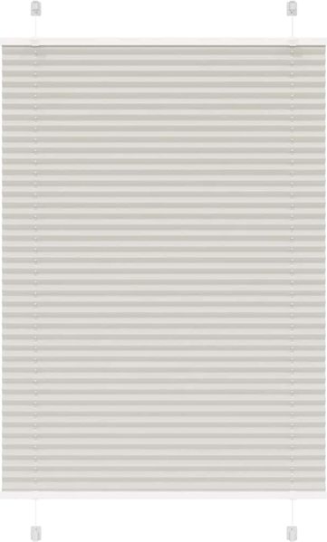 vidaXL Plissee Hellgrau 85x150 cm Stoffbreite 84,4 cm Polyester 4015344