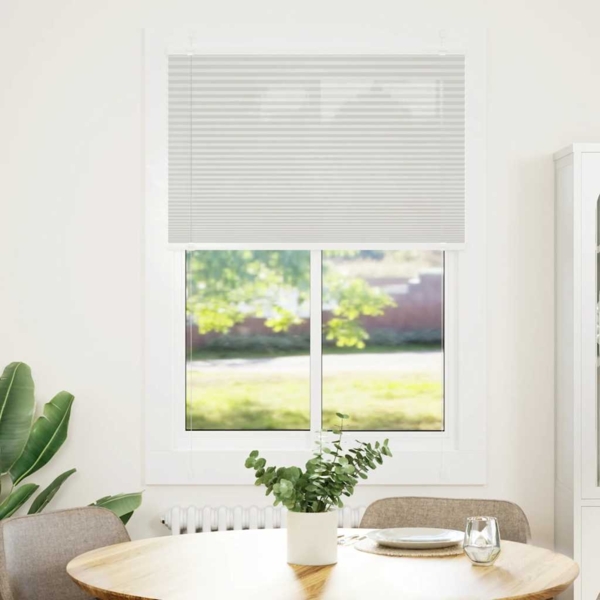 vidaXL Plissee Hellgrau 85x150 cm Stoffbreite 84,4 cm Polyester 4015344