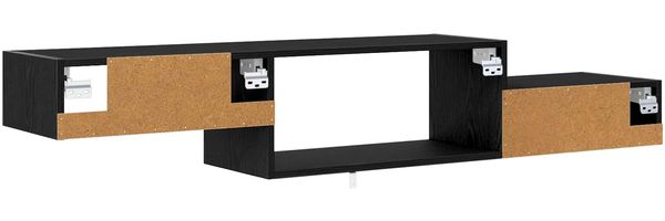 vidaXL Wandmontierter TV-Schrank Wandhalterung Schwarze Eiche 8005990 Bild 7