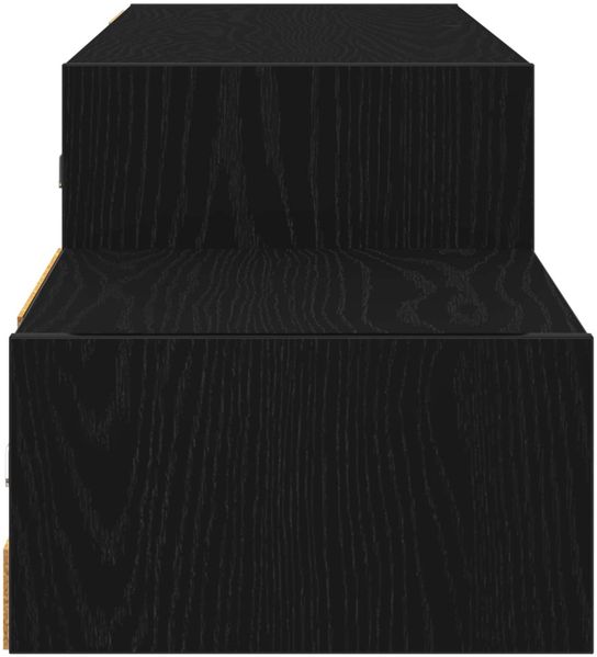 vidaXL Wandmontierter TV-Schrank Wandhalterung Schwarze Eiche 8005990 Bild 6