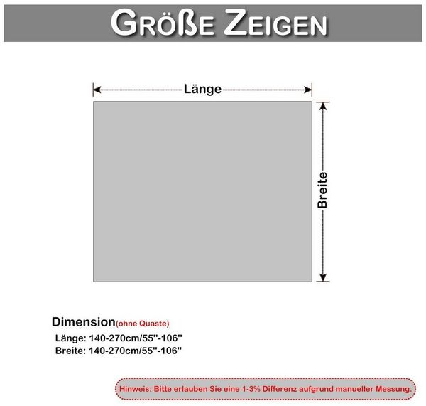 Rosnek Tischdecke Spitze, Perle, florales Muster, für Valentinstag Hochzeit Vorschlag (1-tlg), Tisch Deko