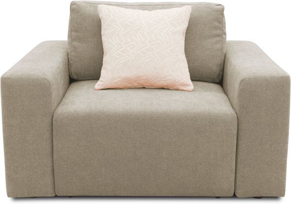 DOMO. collection Sessel 700 029, Polstersessel mit Schlaffunktion und Federkernpolsterung, loses Rückenkissen, Schlafsessel, Armsessel 130 x 116 x 85 cm (BxTxH), beige Bild 4
