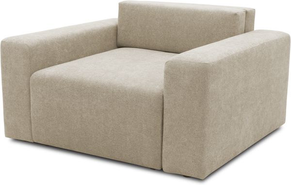 DOMO. collection Sessel 700 029, Polstersessel mit Schlaffunktion und Federkernpolsterung, loses Rückenkissen, Schlafsessel, Armsessel 130 x 116 x 85 cm (BxTxH), beige Bild 6