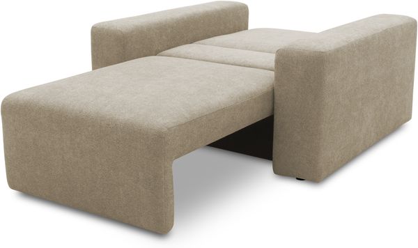 DOMO. collection Sessel 700 029, Polstersessel mit Schlaffunktion und Federkernpolsterung, loses Rückenkissen, Schlafsessel, Armsessel 130 x 116 x 85 cm (BxTxH), beige Bild 7