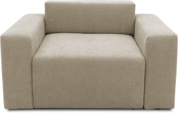 DOMO. collection Sessel 700 029, Polstersessel mit Schlaffunktion und Federkernpolsterung, loses Rückenkissen, Schlafsessel, Armsessel 130 x 116 x 85 cm (BxTxH), beige Bild 3