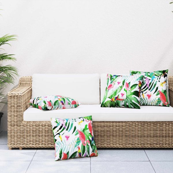 vidaXL Zierkissen 4 Stk. Mehrfarbig 60x60 cm Stoff 360420
