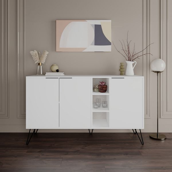 Konsole, 'Clara', 83 x 35,6 x 142, Weiß