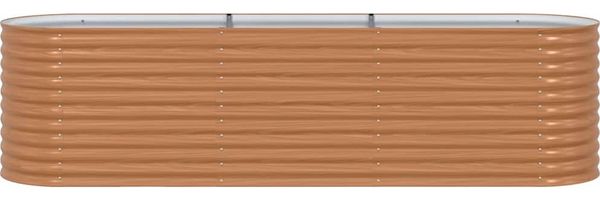 vidaXL Hochbeet Braun 320 x 80 x 81 cm Stahl 42011326 Bild 5