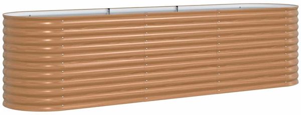 vidaXL Hochbeet Braun 320 x 80 x 81 cm Stahl 42011326 Bild 2