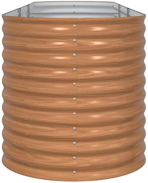 vidaXL Hochbeet Braun 320 x 80 x 81 cm Stahl 42011326 Bild 6