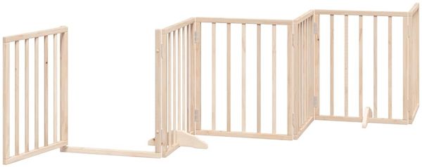 vidaXL 9-tlg. Hundetor mit Tür Faltbar 450 cm Pappelholz 3155529 Bild 5