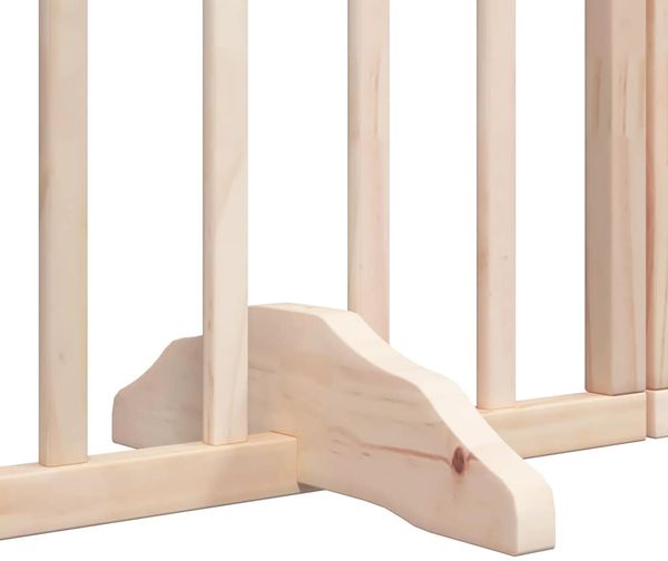 vidaXL 9-tlg. Hundetor mit Tür Faltbar 450 cm Pappelholz 3155529 Bild 7