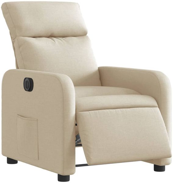 vidaXL Relaxsessel Elektrisch Creme Stoff 3206689 Bild 3
