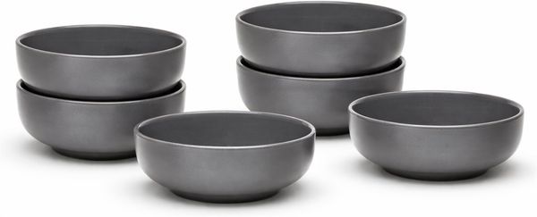 van Well Müslischale Malmö, Schale 15 cm, 6 Stück, Steingut, (Set, 6-tlg), spülmaschinen- und mikrowellengeeignet