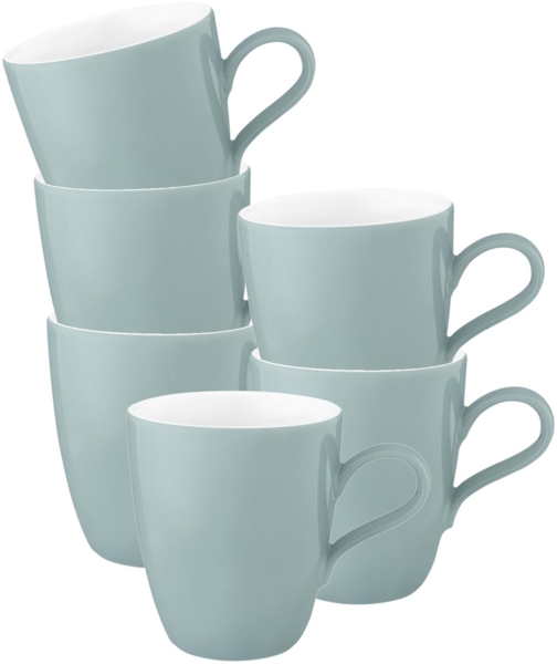 Seltmann Weiden Life Fashion Henkelbecher 400 ml 6er Set Green Chic