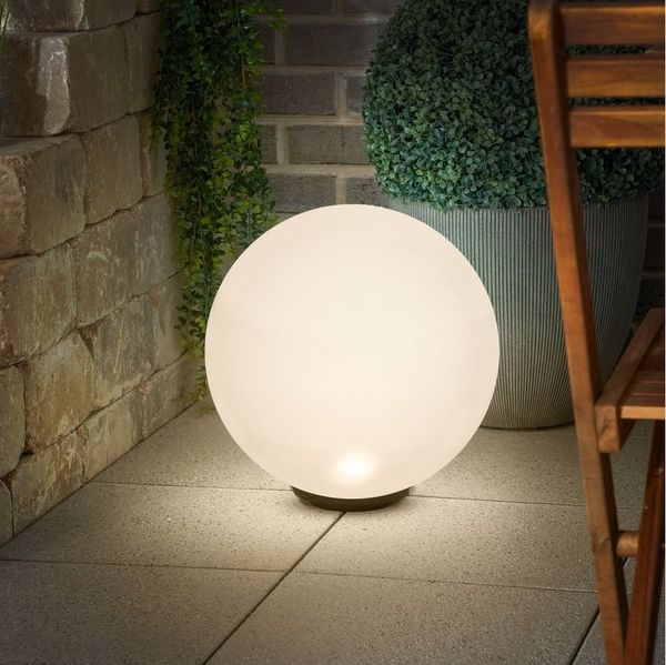 esotec LED Gartenleuchte Solarkugel LIANA CCT, ⌀40cm, 10 Farben, Fernbedienung, outdoor 102641, LED fest integriert