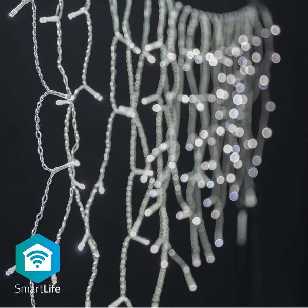 SmartLife Weihnachtsbeleuchtung | Eiszapfen | Wi-Fi | Kaltweiss | 400 LED's | 8.00 m | Android™ / IOS