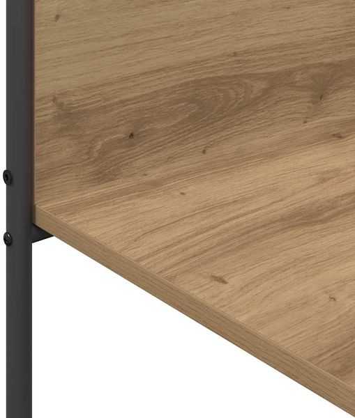 vidaXL Kleiderständer mit Regal Beige 120 x 44 x 160 cm Holzwerkstoff 868450 Bild 8