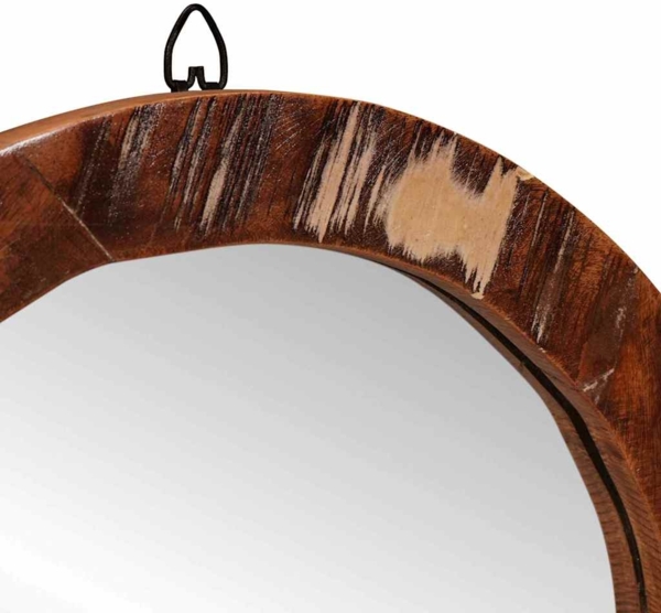 vidaXL Schminktisch Braun 90 x 76 x 45 cm Massives recyceltes Holz 4104566 Bild 9