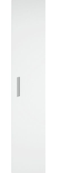 Badplaats Badezimmerschrank Pluto 30 x 30 x 150 cm Weiß Matt - Hoch Badschrank mit 1 Tür Bild 3